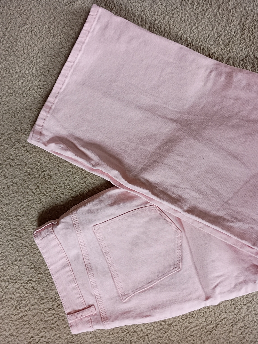 Pink Denim Jeans with Branded Label